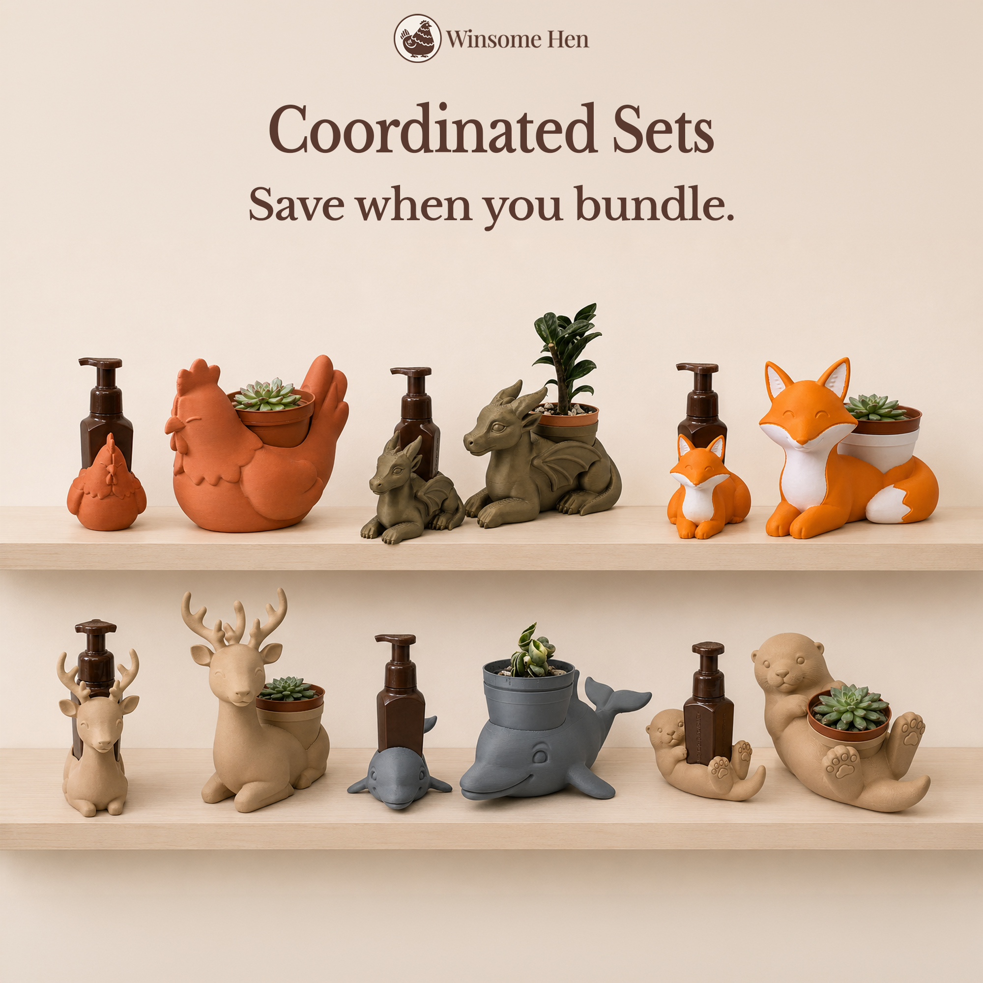 Winsome Hen Coordinated Bundled Sets