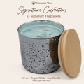 Signature Collection - 17 oz Soy Candle - Hand Poured Candle with Bamboo Lid