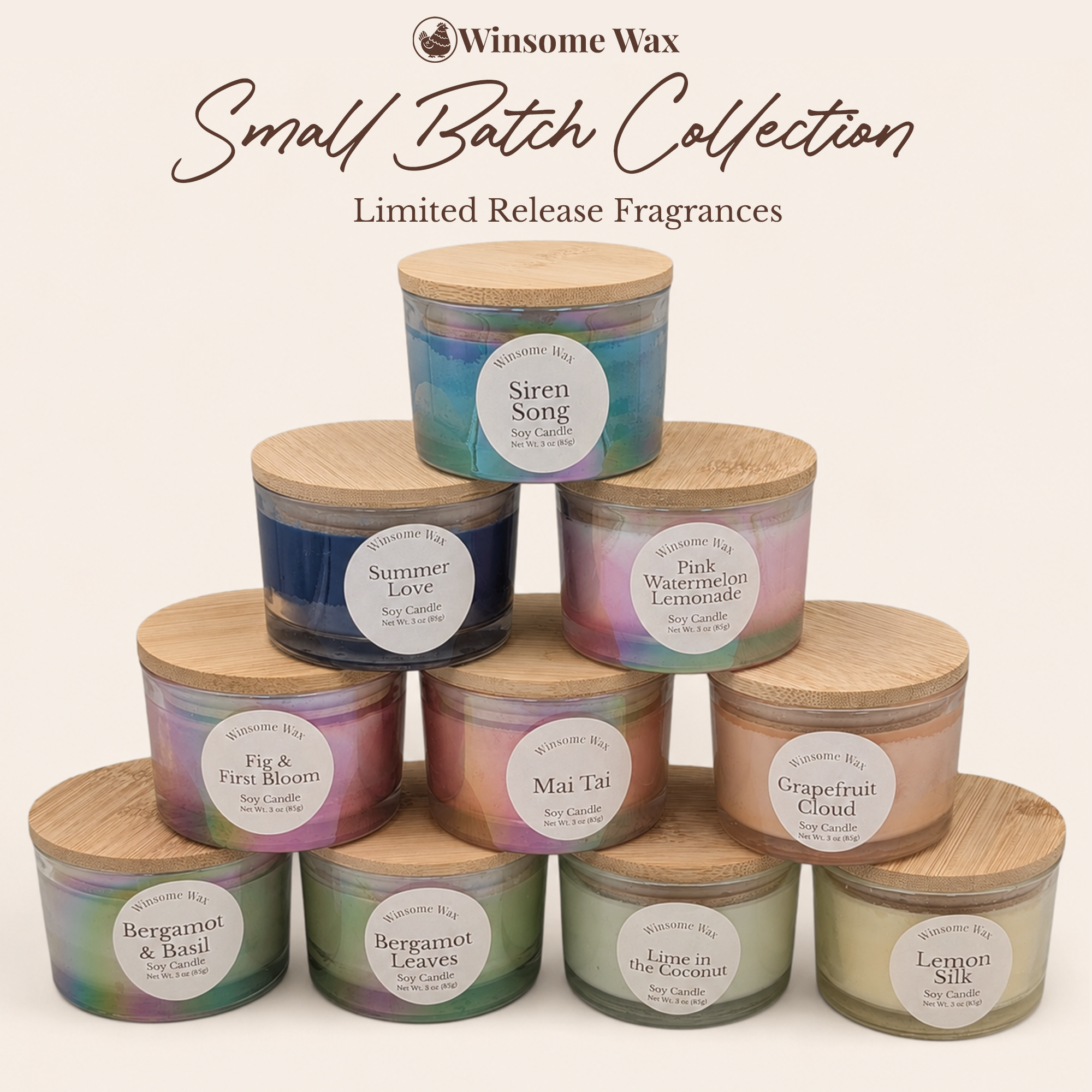 Small Batch 3 oz Soy Candle - Choose Your Fragrance - Limited Quantities