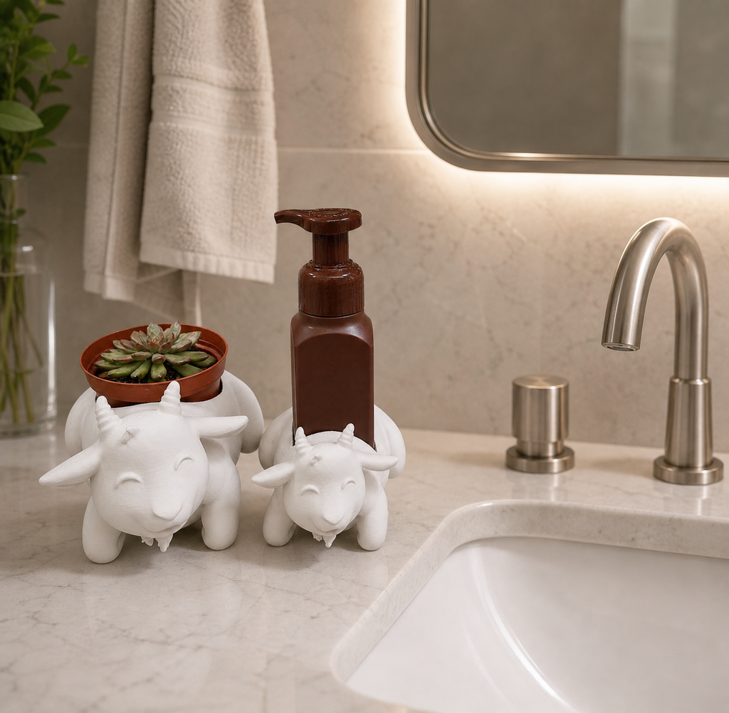 Goat Planter and Soap Holder Bundle - Winsome Farm
