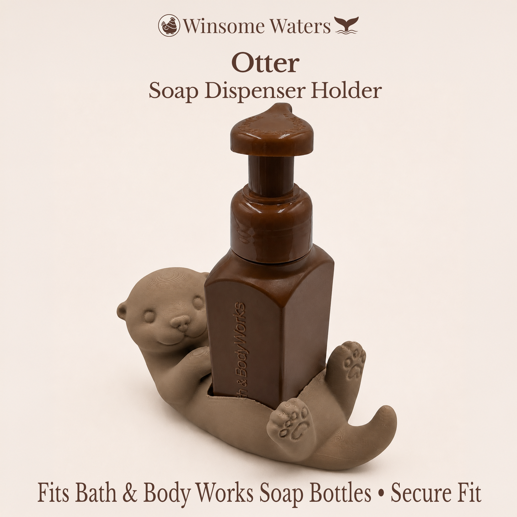 Otter - Winsome Waters Soap Dispenser Holder