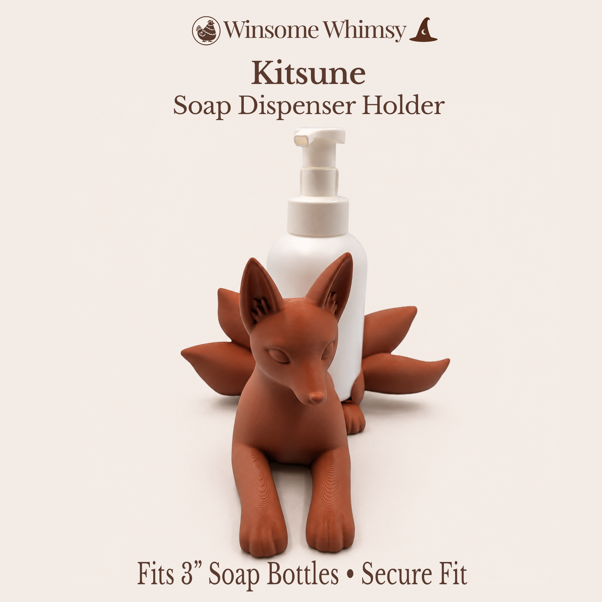 Kitsune Universal Soap Holder - Winsome Whimsy
