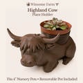 Highland Cow Planter - Winsome Farm