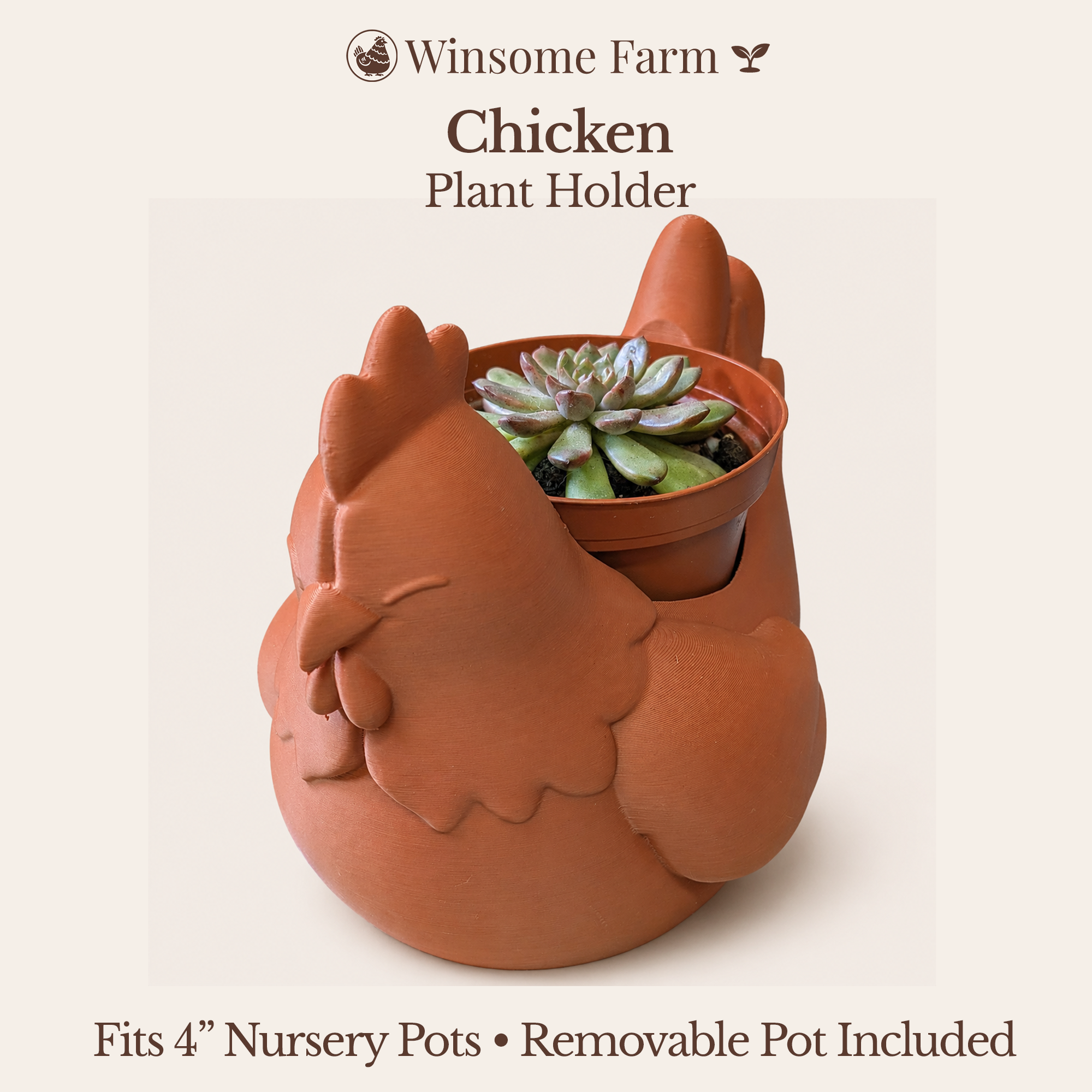 Chicken Planter - Winsome Farm