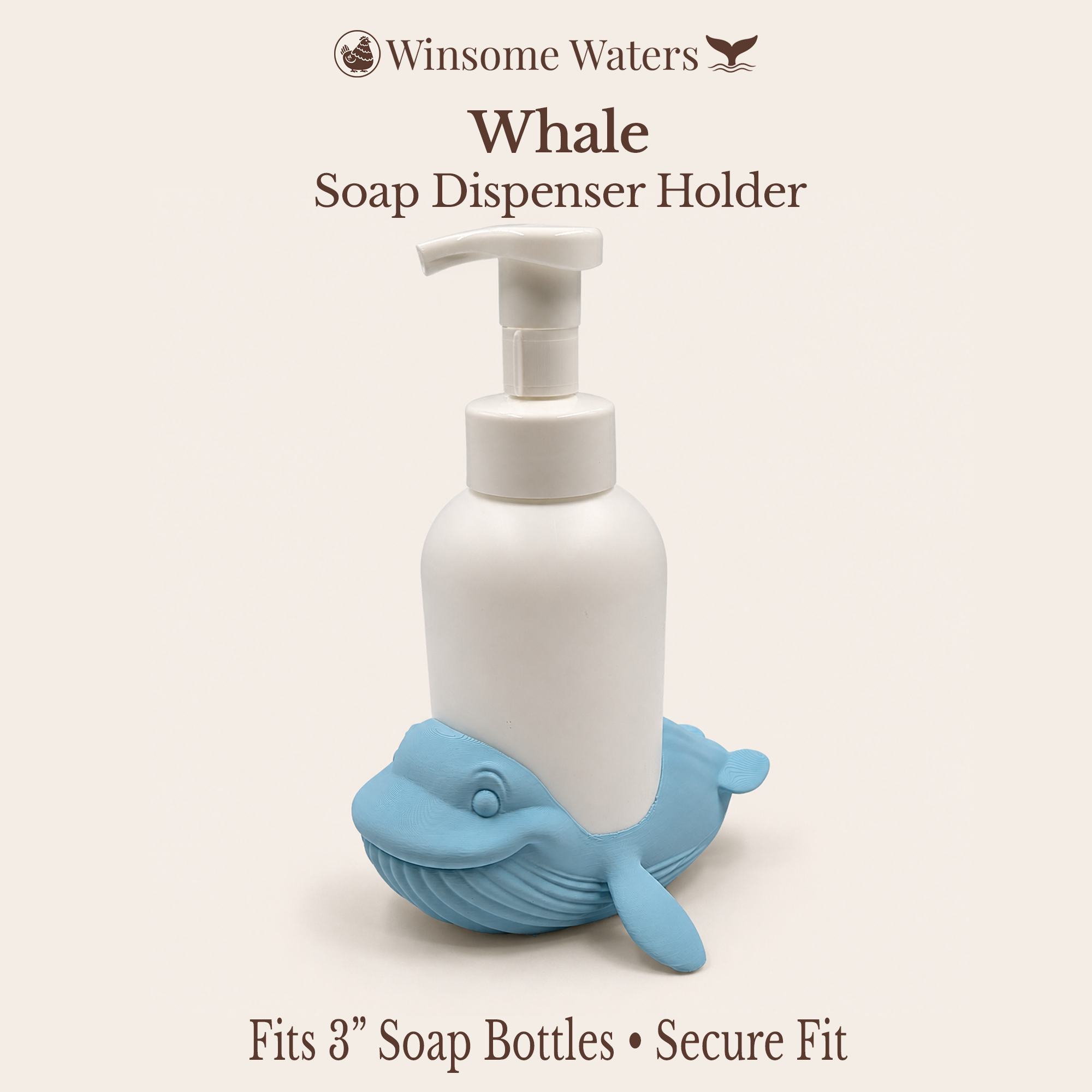 Whale Universal Soap Holder - Winsome Waters