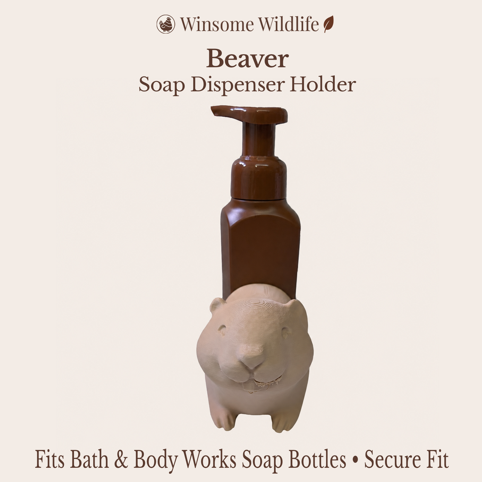Beaver Soap Holder - Bath & Body Works Holder - Winsome Wildlife