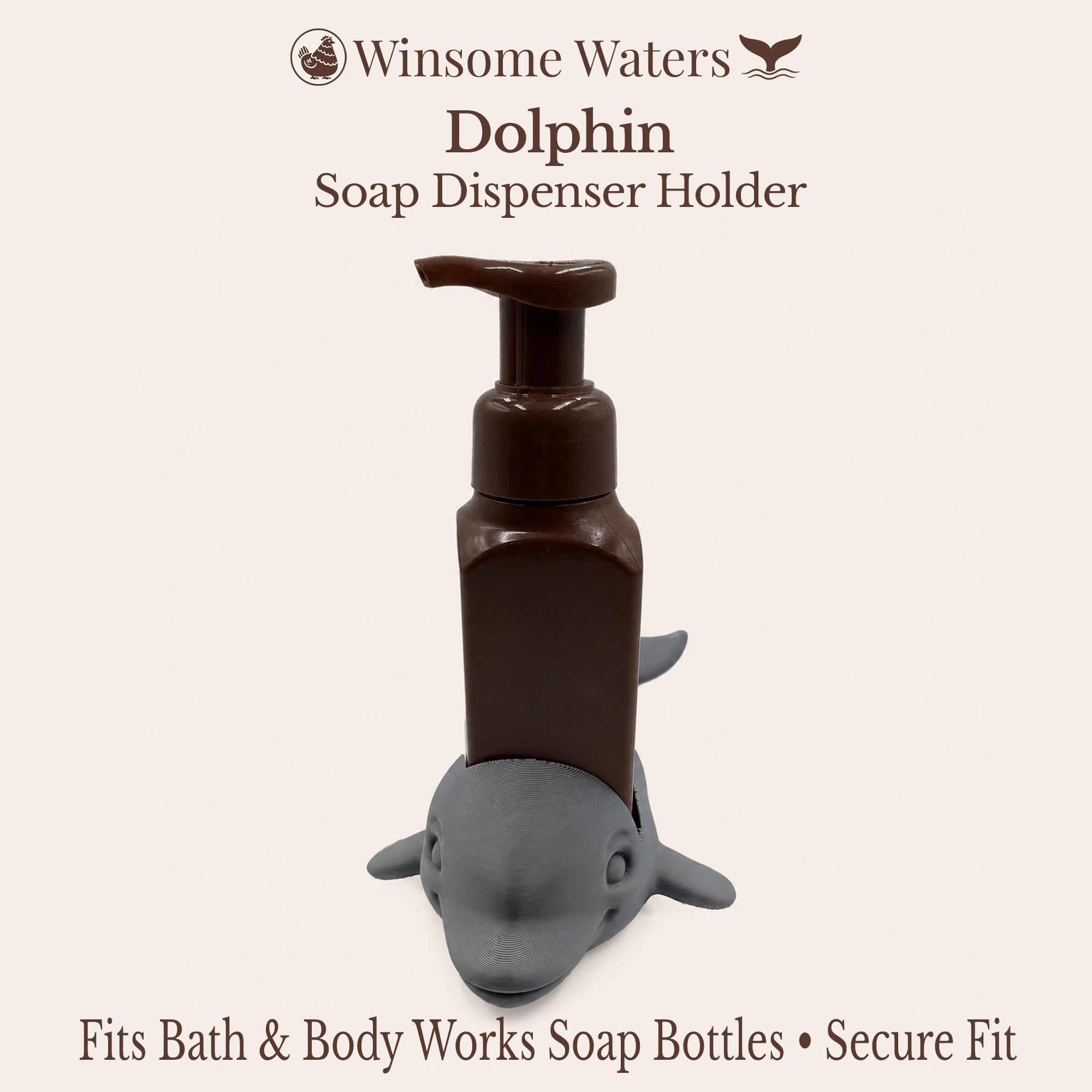 Dolphin - Winsome Waters Soap Dispenser Holder