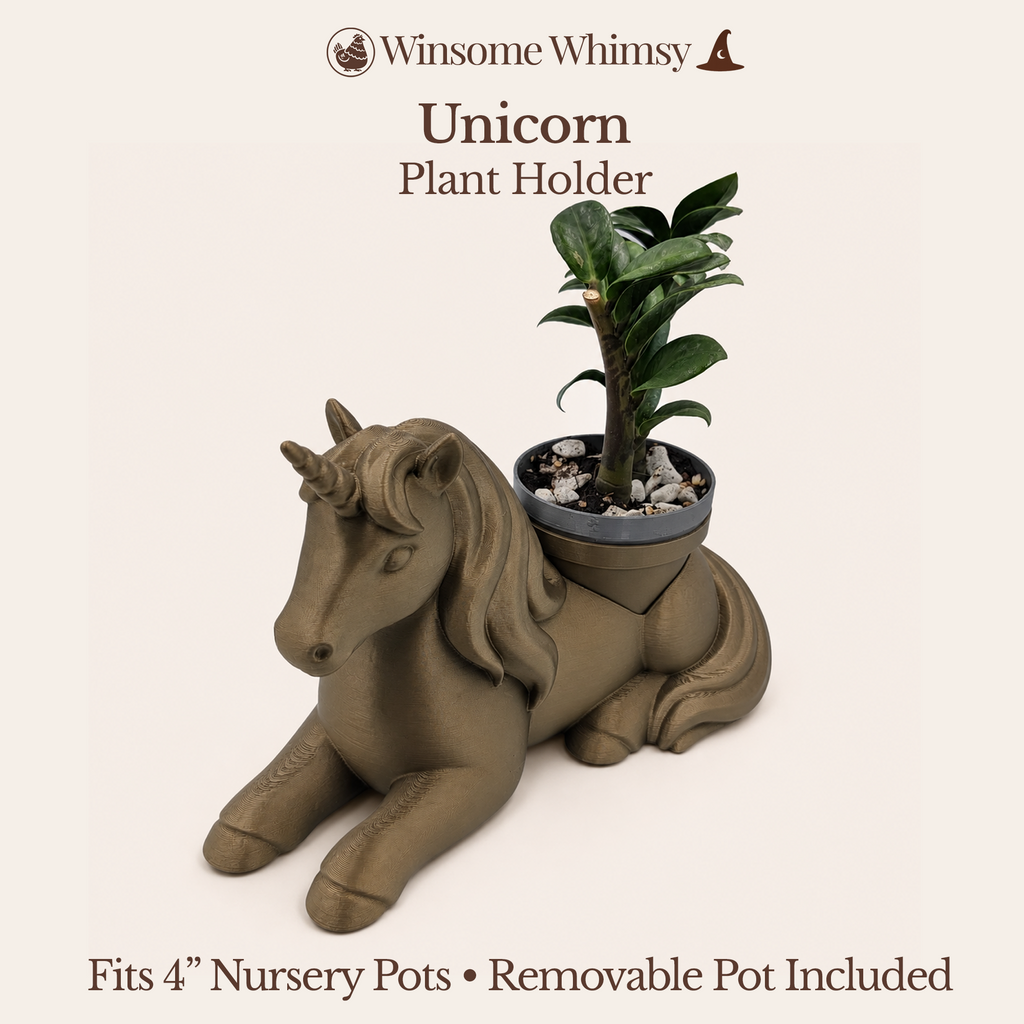 Unicorn Planter - Winsome Whimsy Fantasy Planter