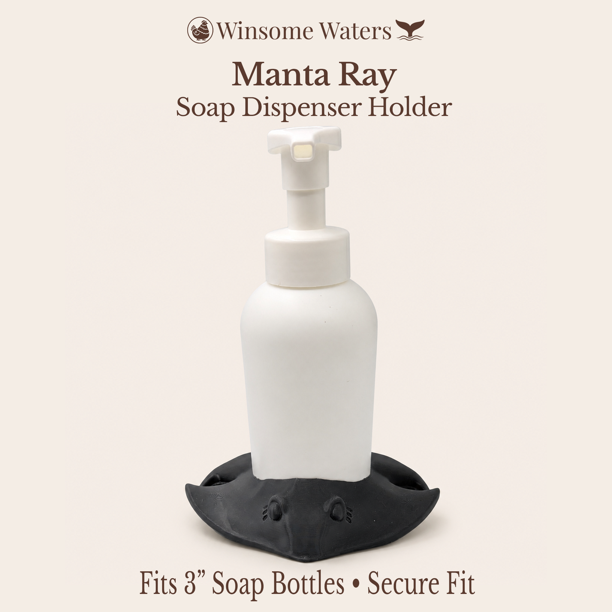 Manta Ray Universal Soap Holder - Winsome Waters