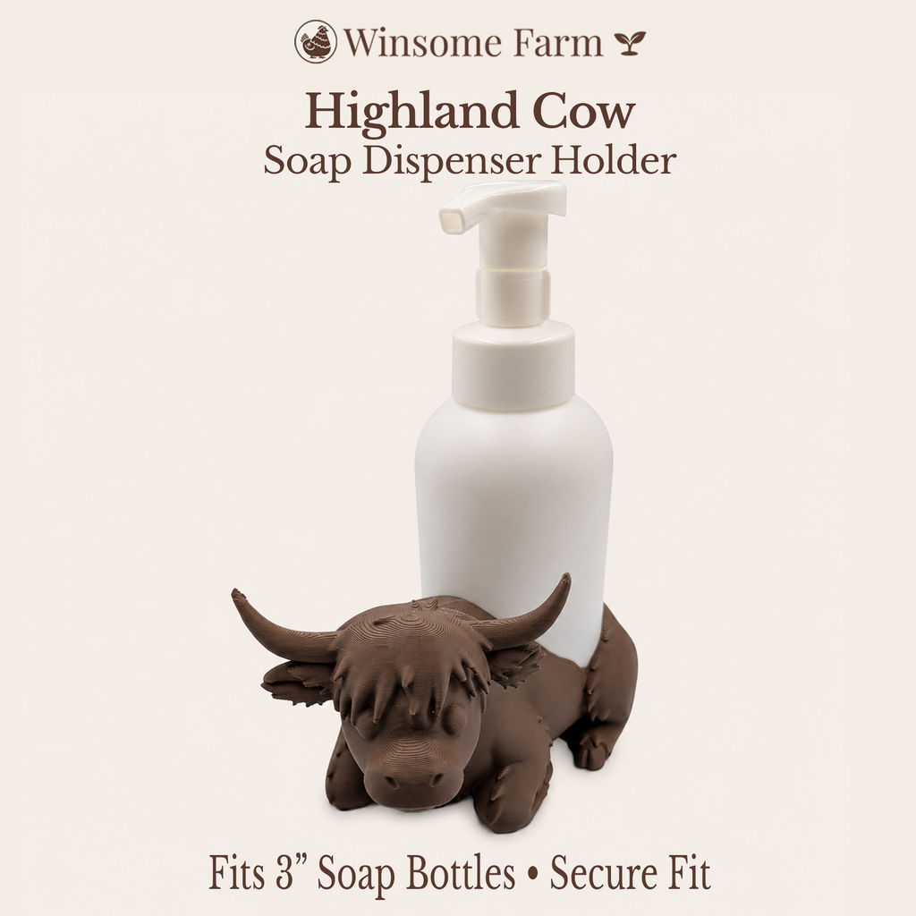 Highland Cow Universal Soap Holder - Winsome Farm