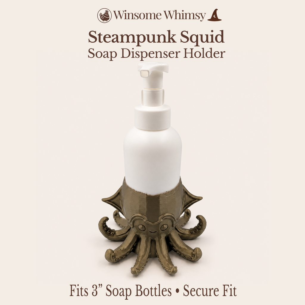 Steampunk Squid Universal Soap Holder - Winsome Whimsy