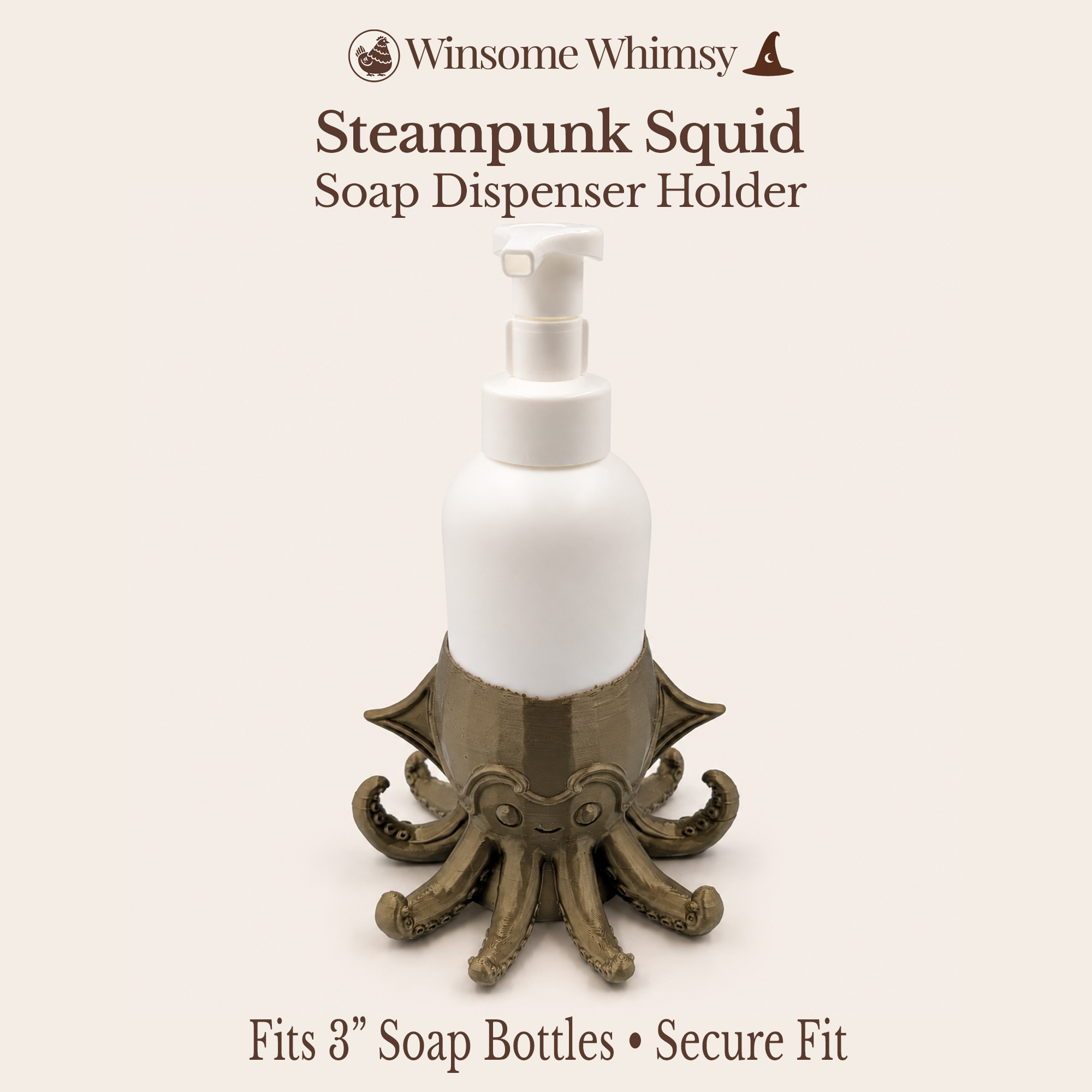 Steampunk Squid Universal Soap Holder - Winsome Whimsy