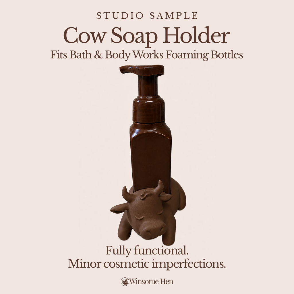 Cow Soap Holder - Winsome Farm - Studio Sample