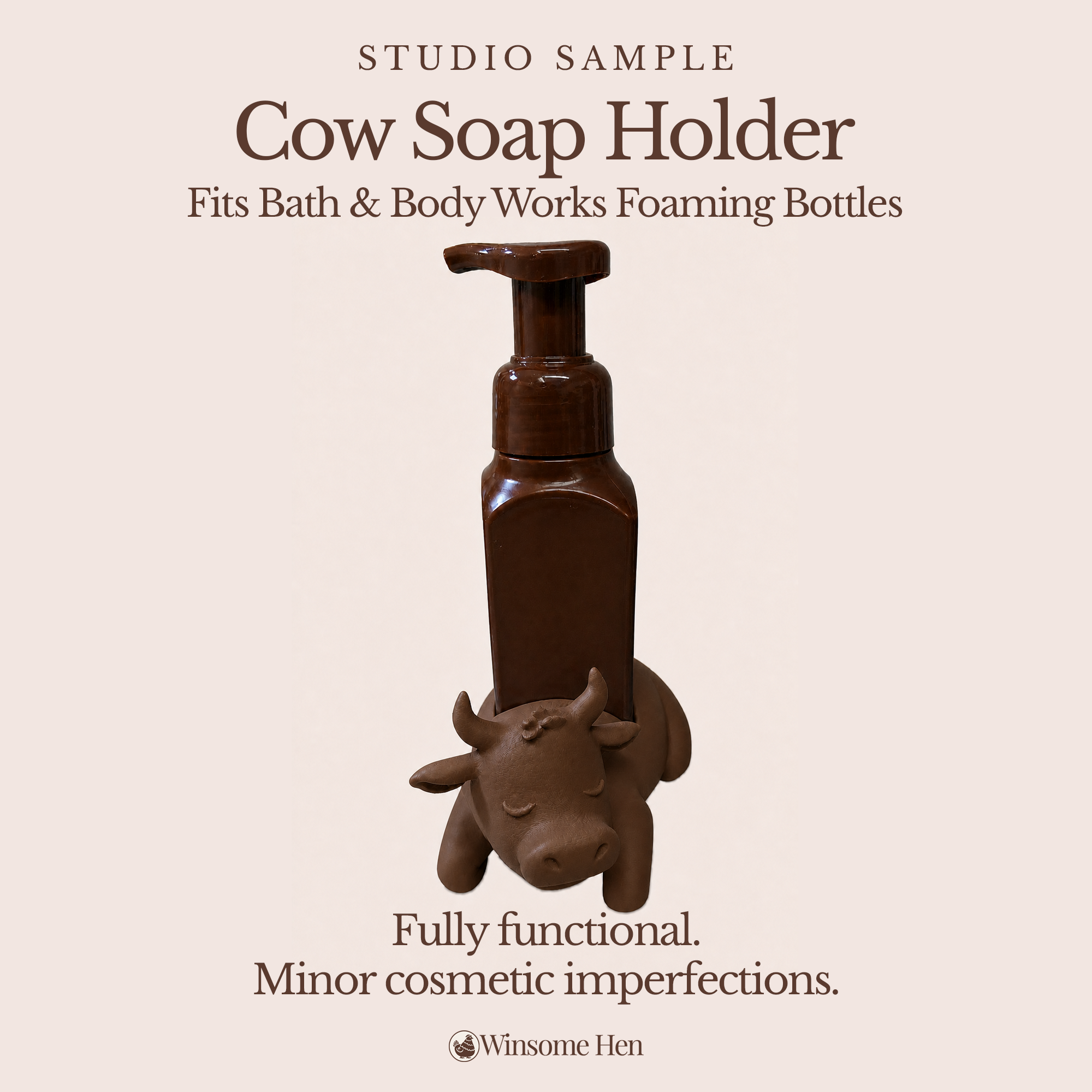 Cow Soap Holder - Winsome Farm - Studio Sample