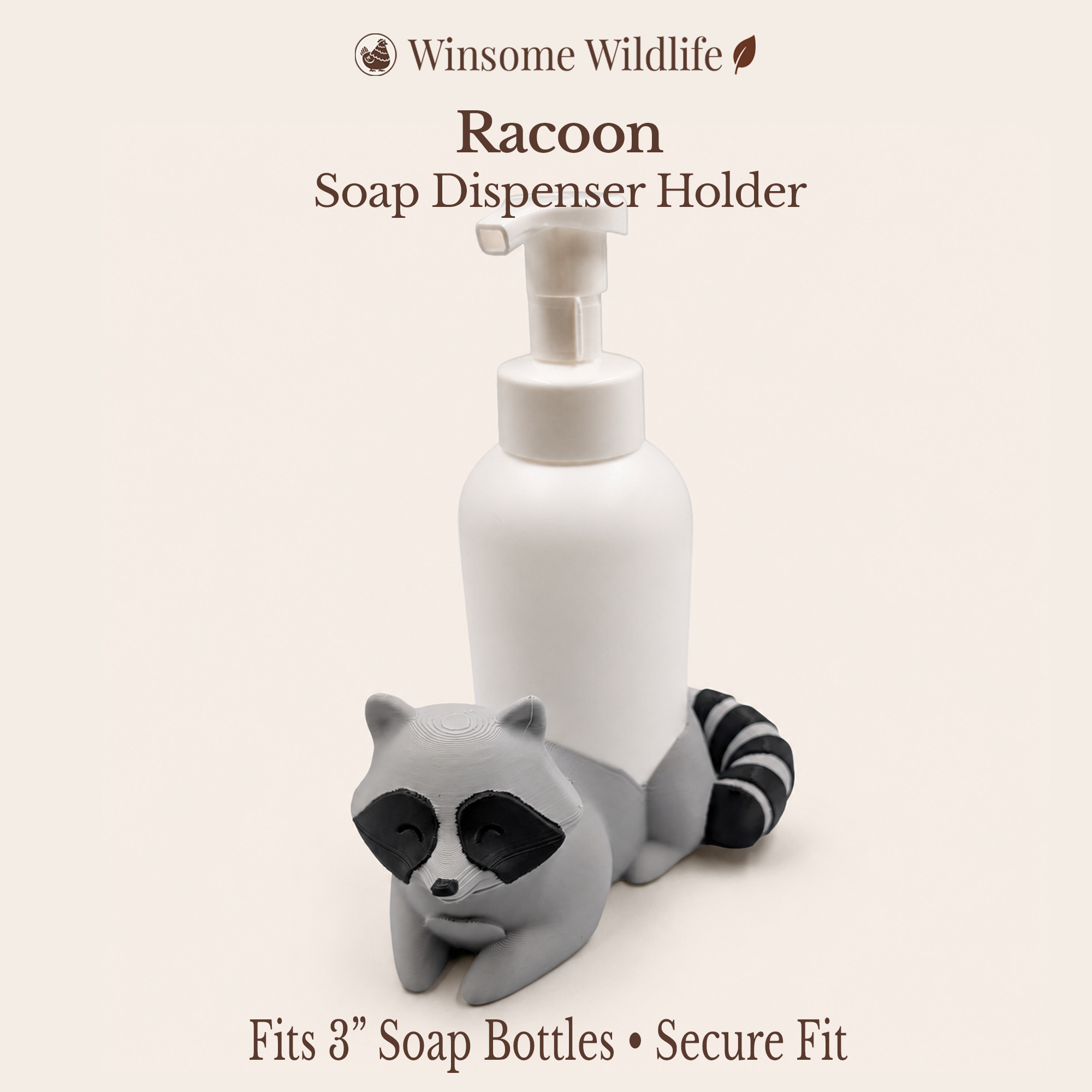Raccoon Universal Soap Holder - Winsome Wildlife