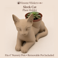 Sleek Cat Planter - Winsome Whiskers