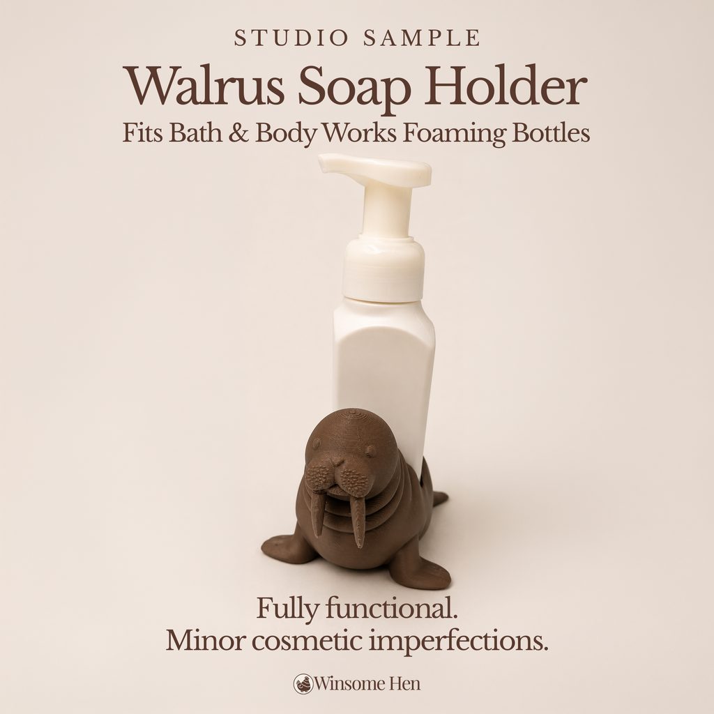 Walrus Soap Holder - Winsome Waters - Studio Sample