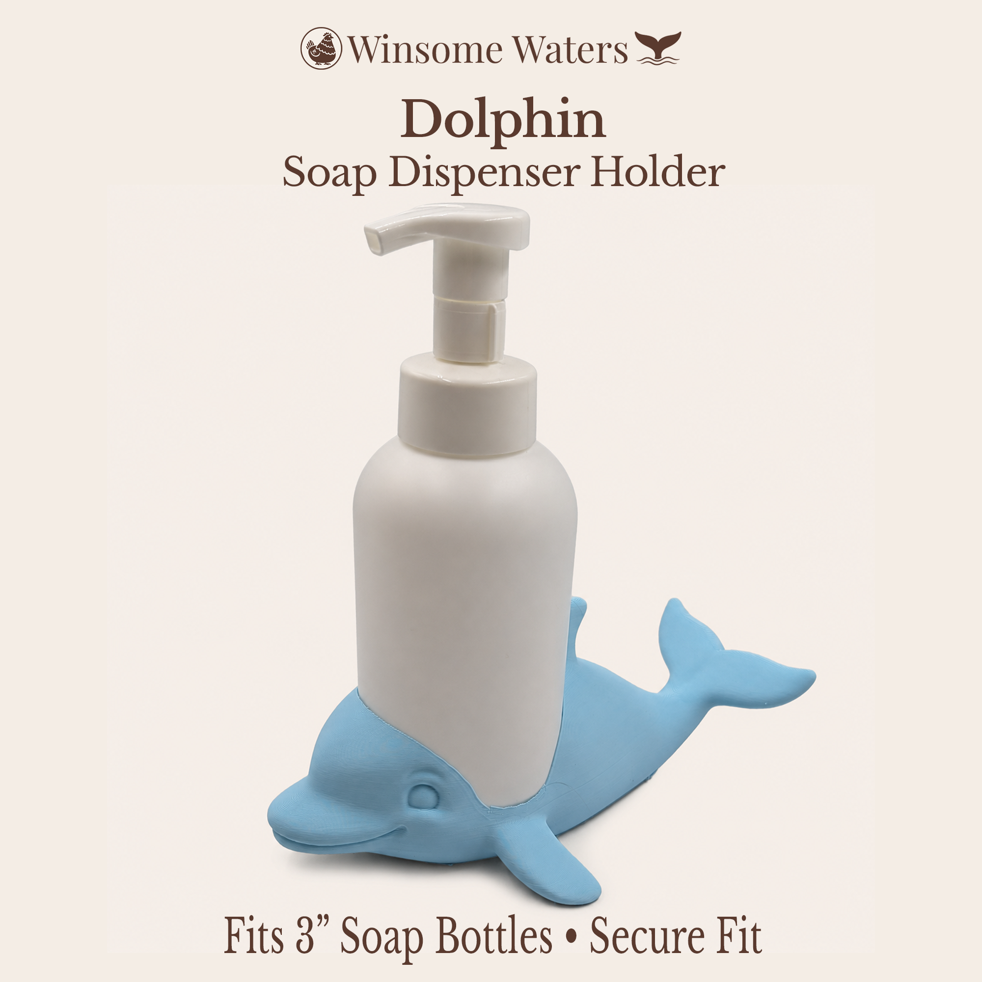 Dolphin Universal Soap Holder - Winsome Waters