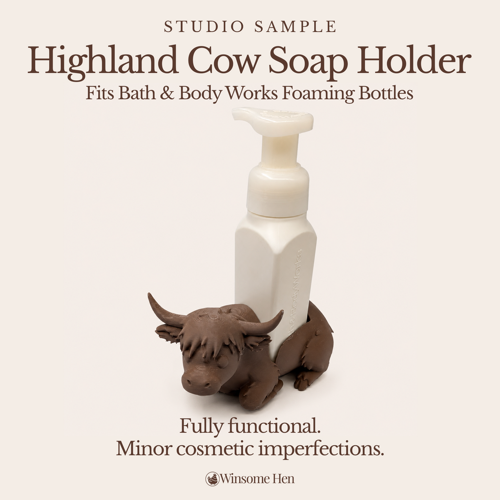 Highland Cow Soap Holder - Winsome Farm - Studio Sample