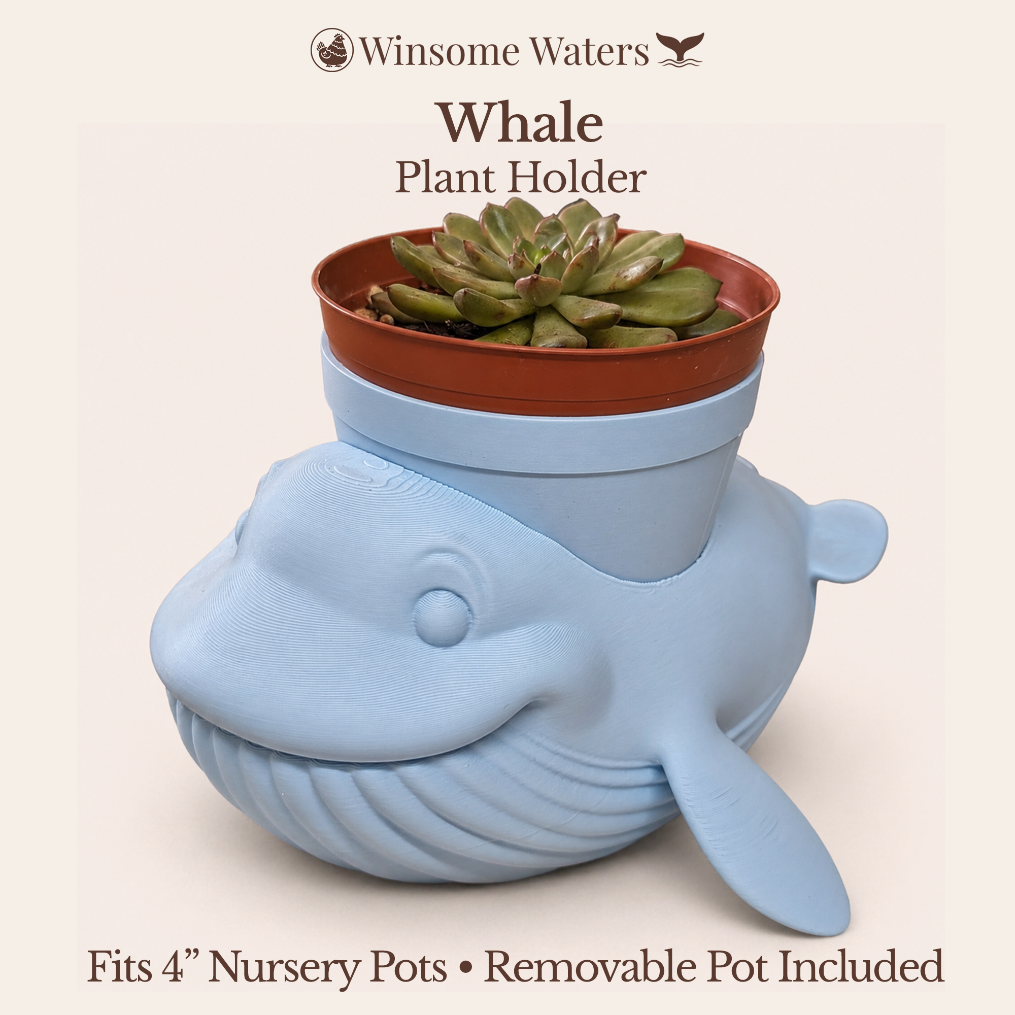 Whale Planter - Winsome Wildlife
