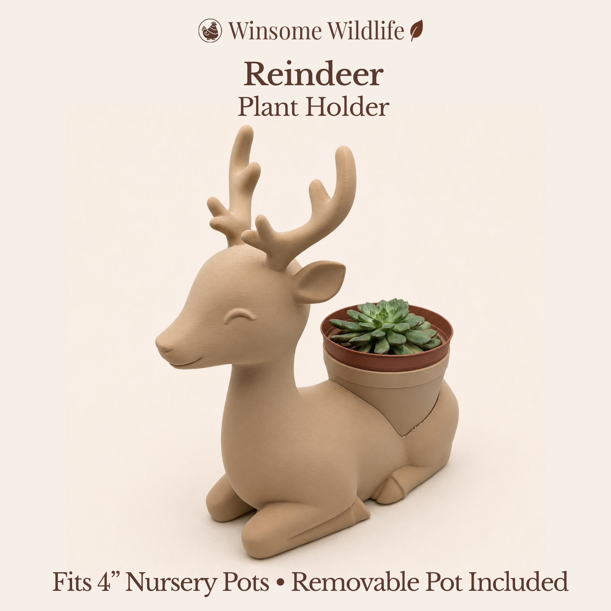 Reindeer Planter - Winsome Wildlife