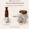 Sheep Planter and Soap Holder Bundle - Winsome Farm