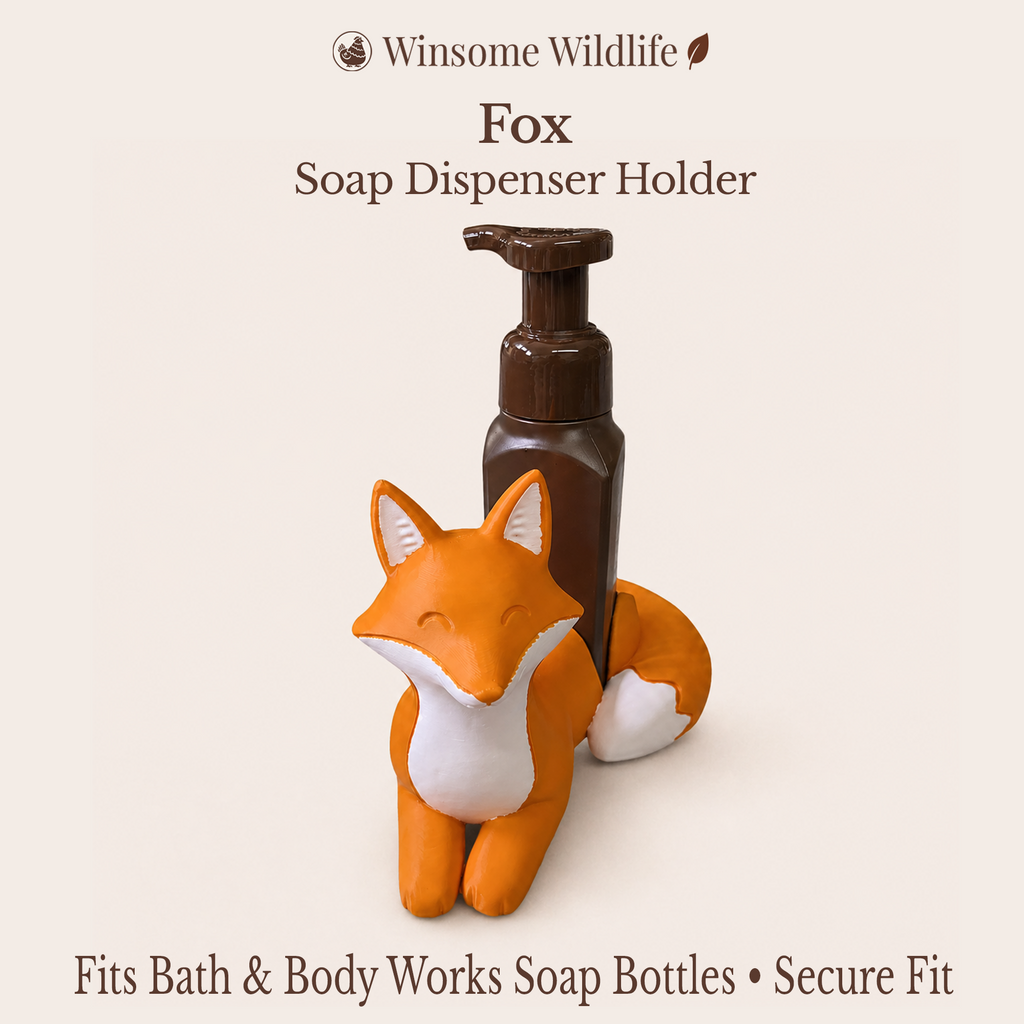 Fox Soap Holder - Bath & Body Works Holder - Winsome Wildlife