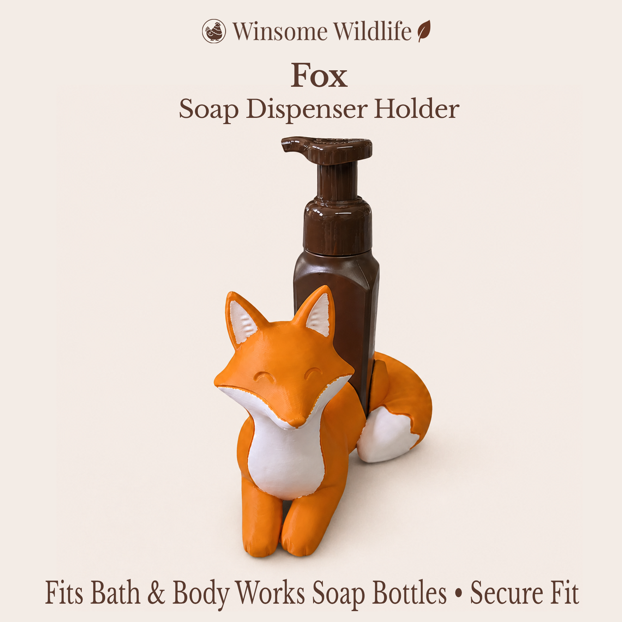 Fox Soap Holder - Bath & Body Works Holder - Winsome Wildlife