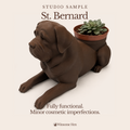 St. Bernard Planter - Winsome Wags - Studio Sample