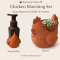 Chicken Planter and Soap Holder Bundle - Winsome Farm