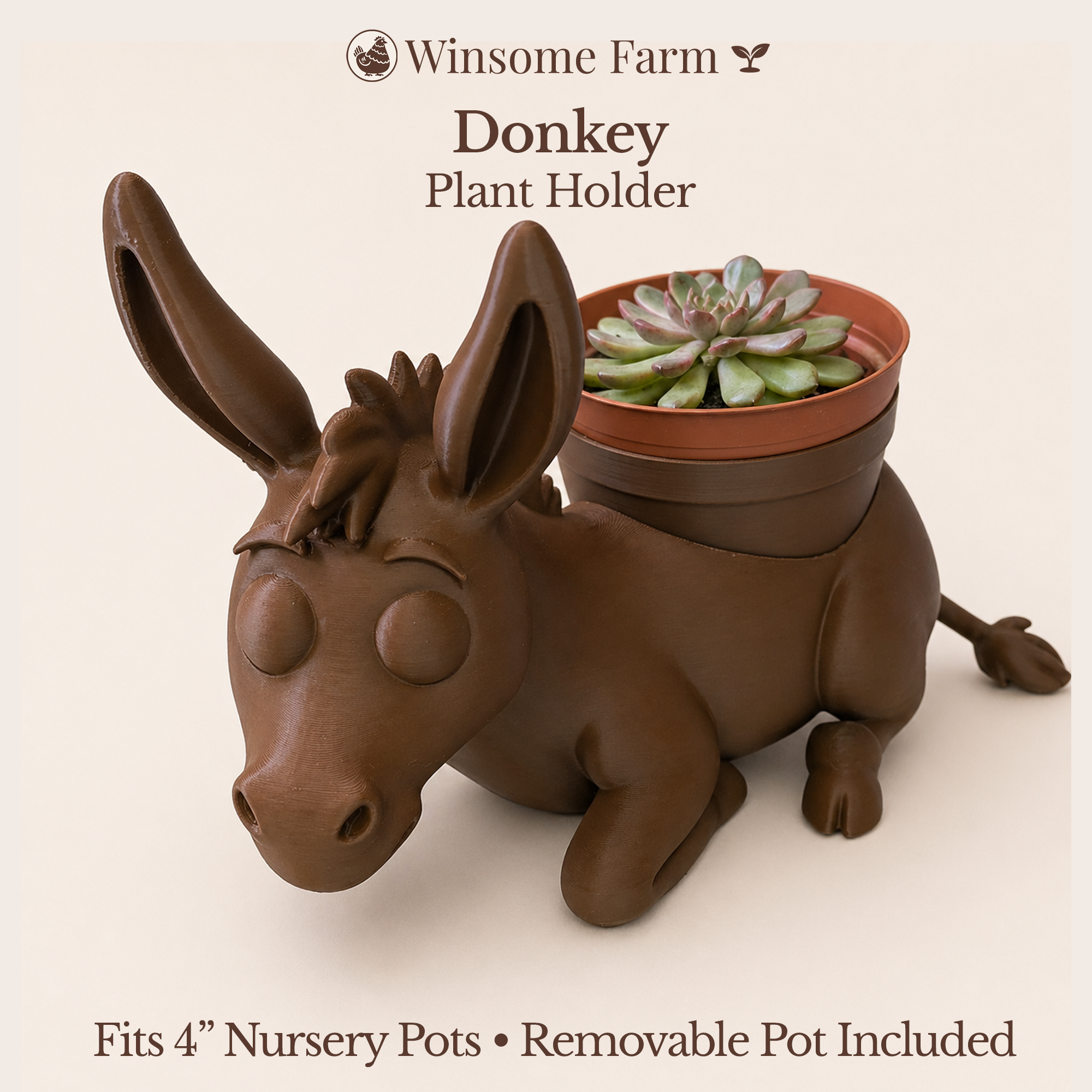 Donkey Planter - Winsome Farm