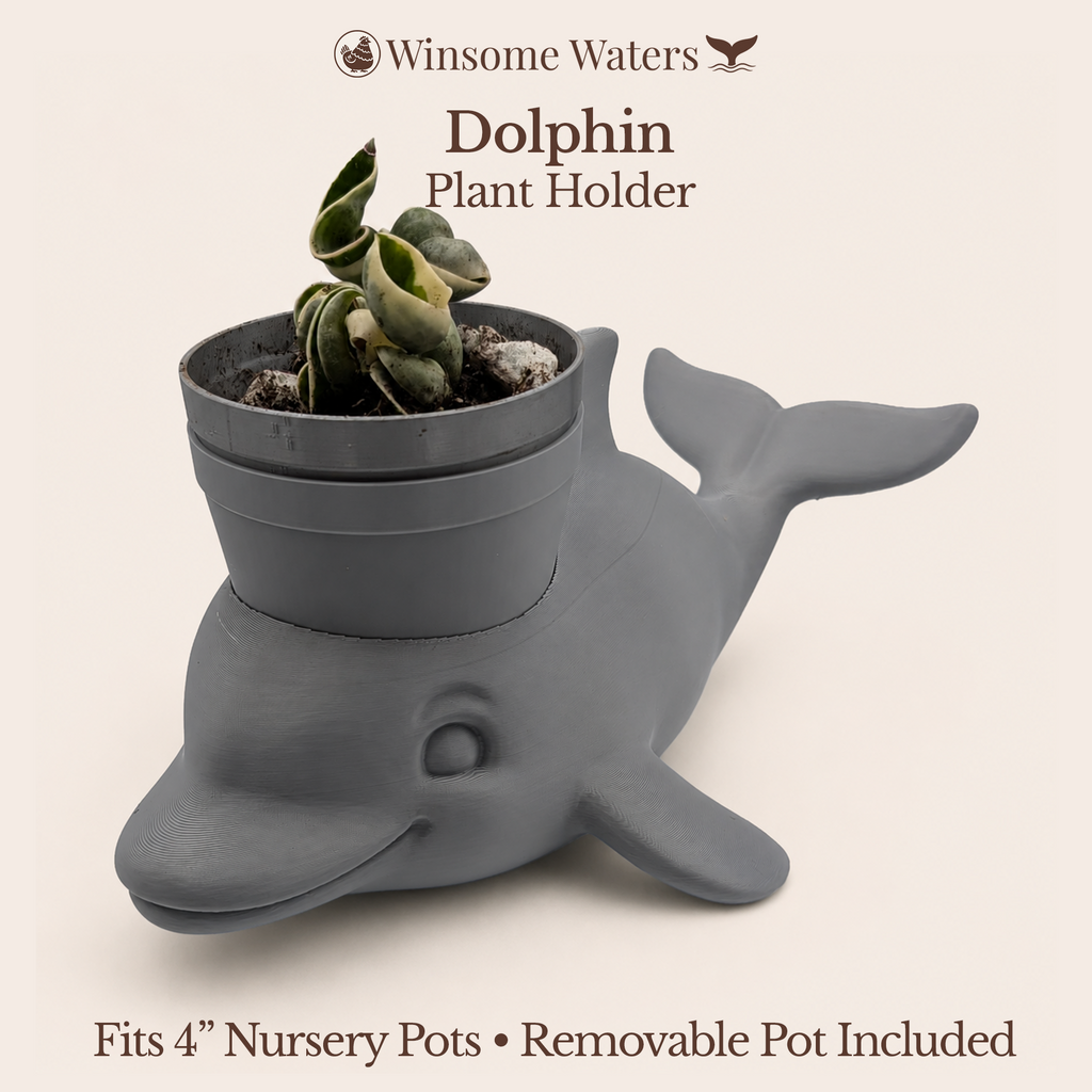 Dolphin Planter - Winsome Waters Planter