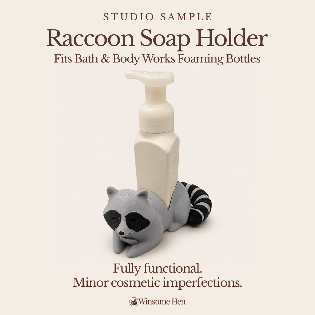 Raccoon Soap Holder - Winsome Wildlife - Studio Sample