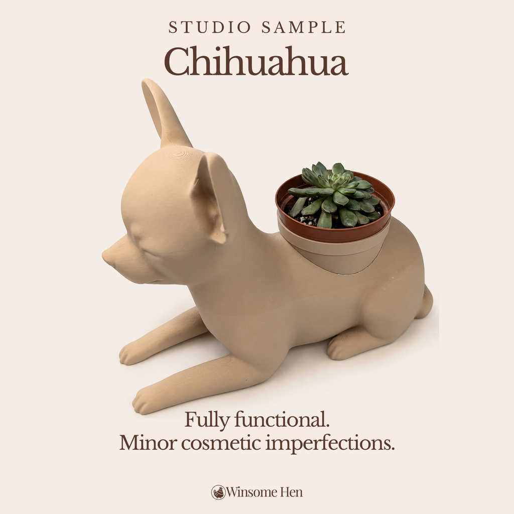 Chihuahua Planter - Winsome Wags - Studio Sample