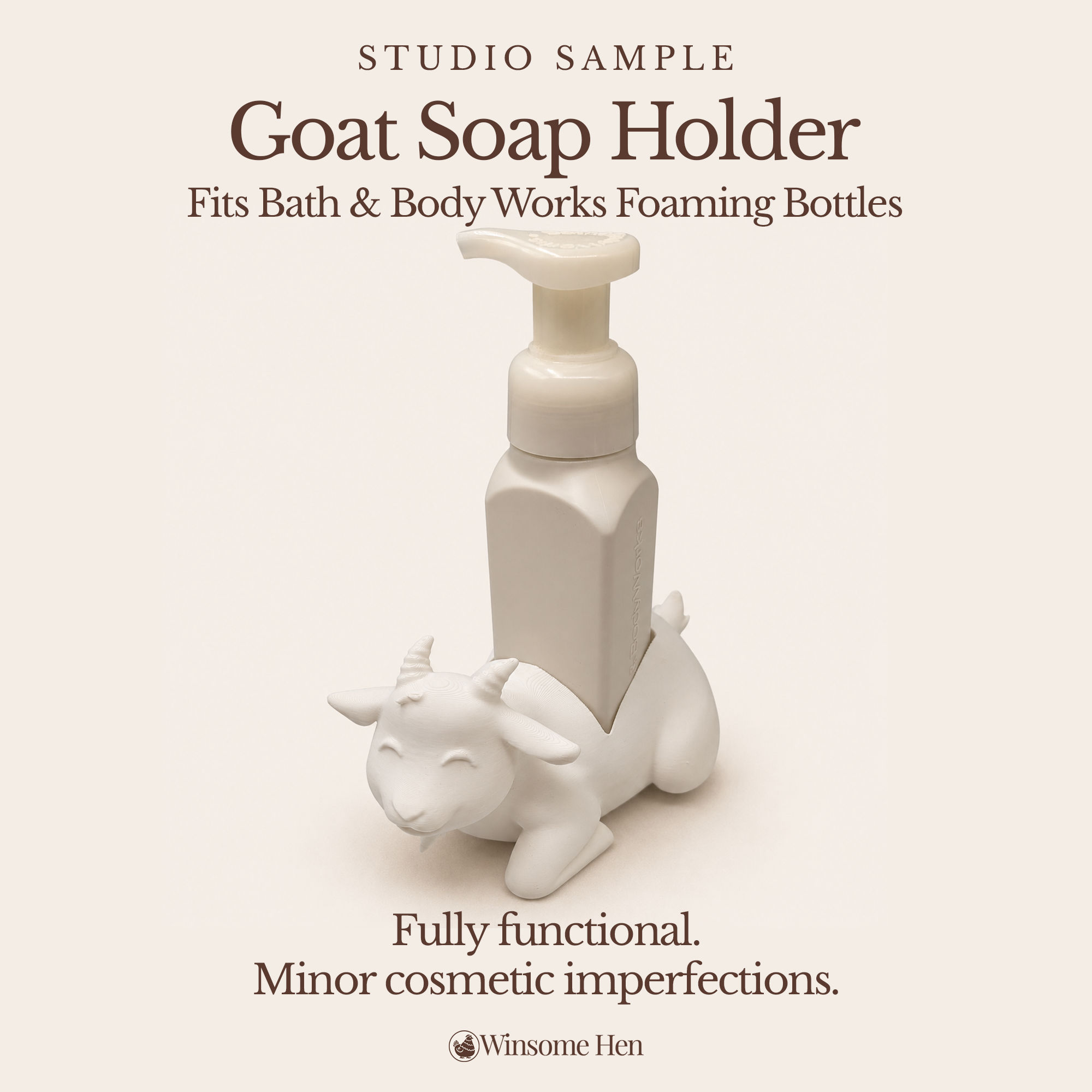 Goat Soap Holder - Winsome Farm - Studio Sample