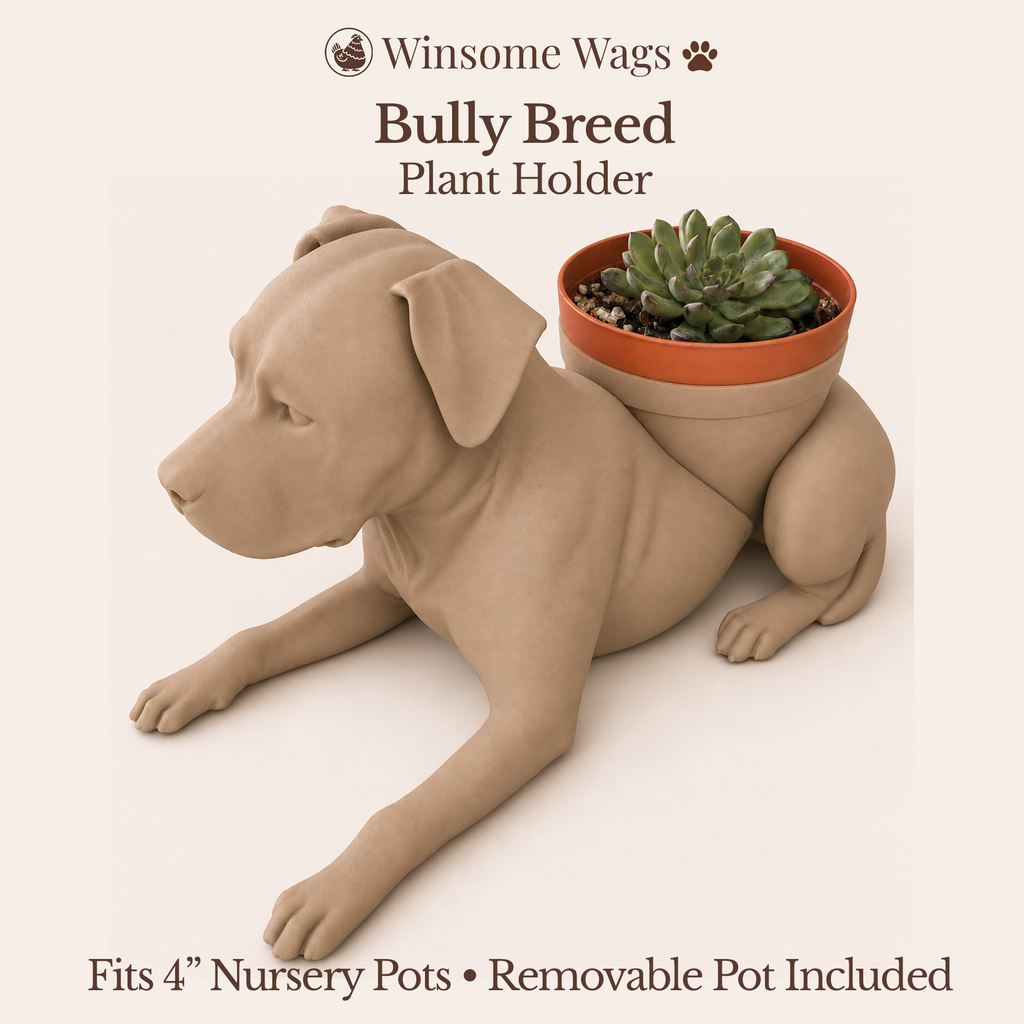 Bully Breed Planter - Winsome Wags