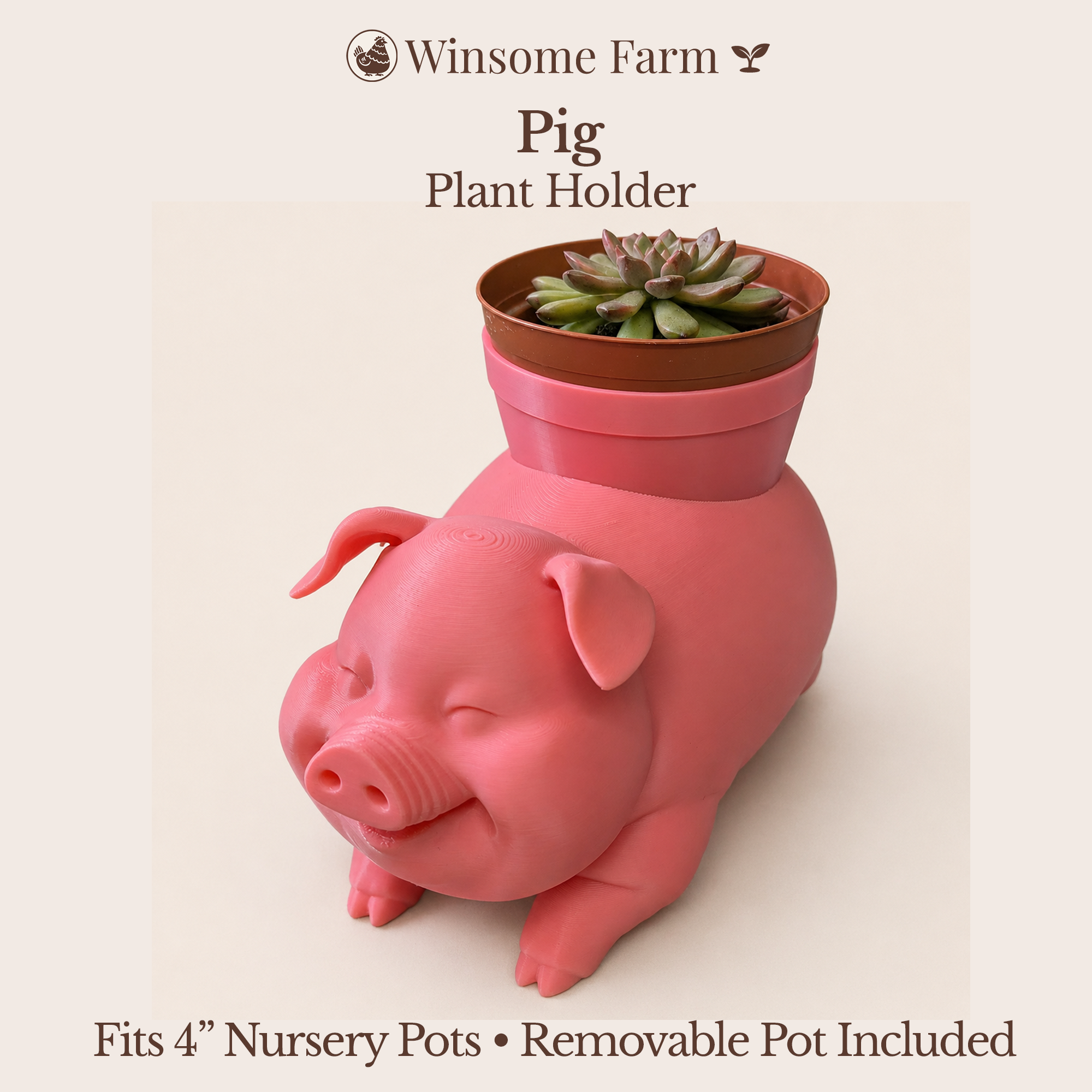 Pig Planter - Winsome Farm