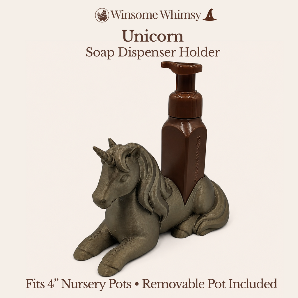 Unicorn - Winsome Whimsy Fantasy Soap Dispenser Holder