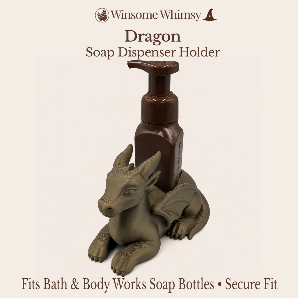 Dragon - Winsome Whimsy Fantasy Soap Dispenser Holder