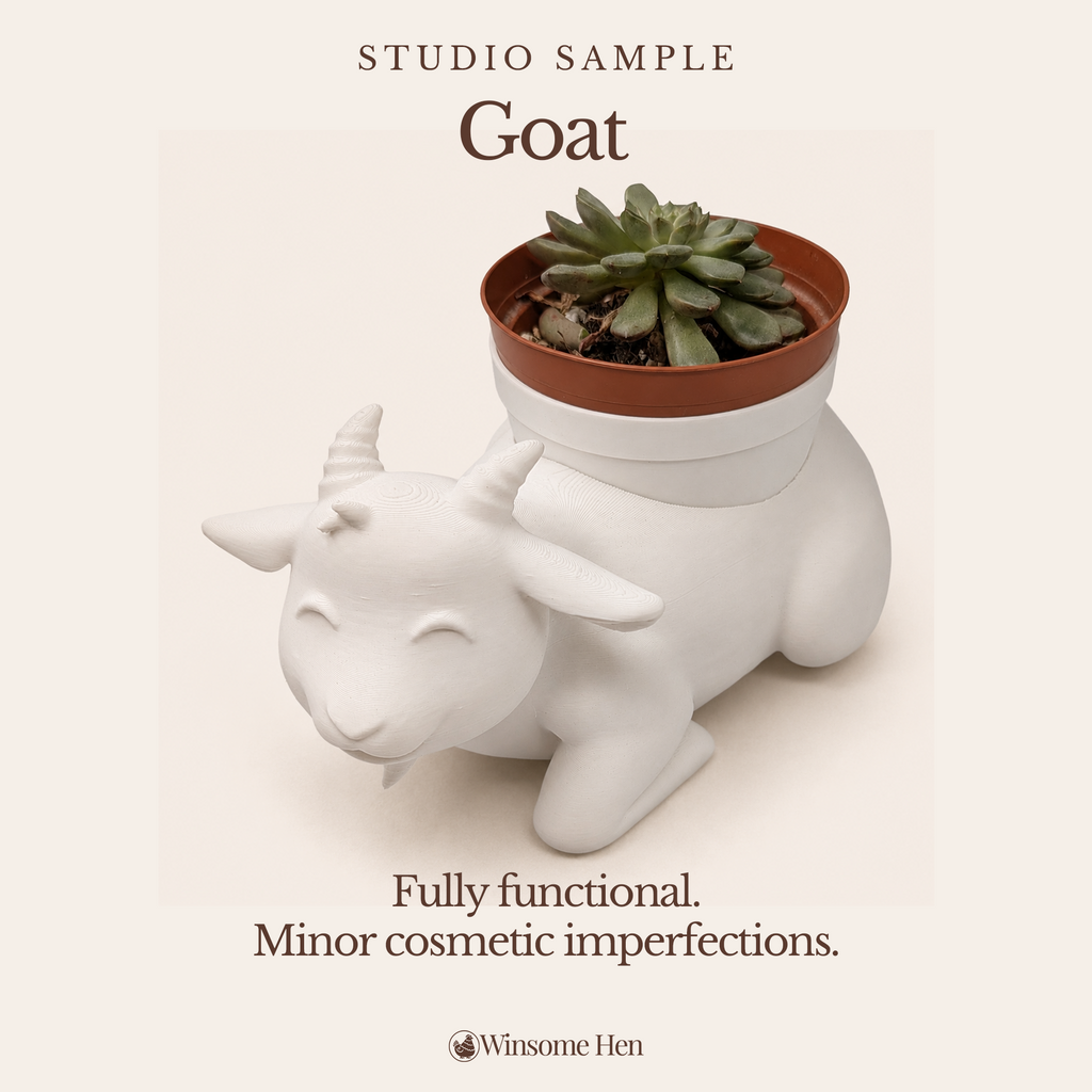 Goat Planter - Winsome Farm - Studio Sample