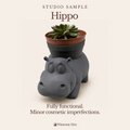 Hippo Planter - Winsome Wildlife - Studio Sample