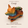 Corgi Planter - Winsome Wags - Studio Sample