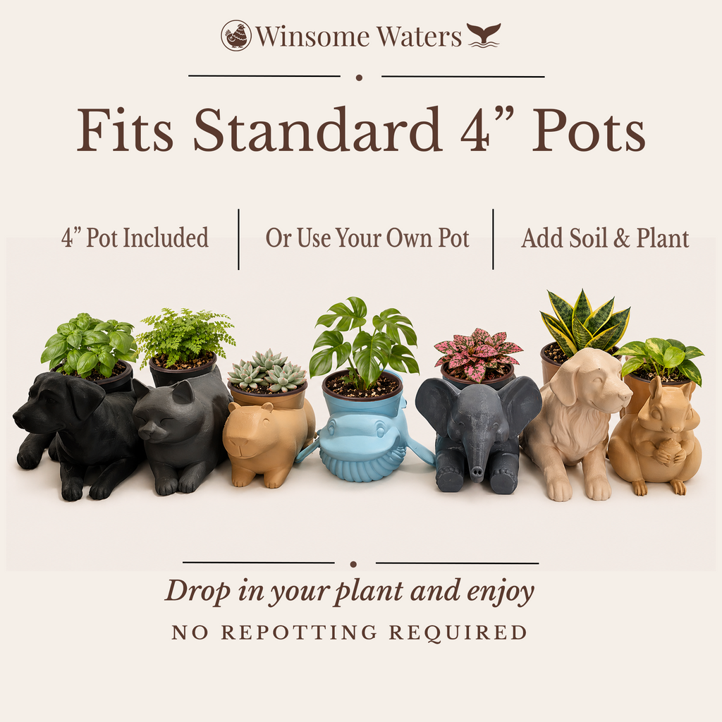 Sea Turtle Planter - Winsome Waters Planter