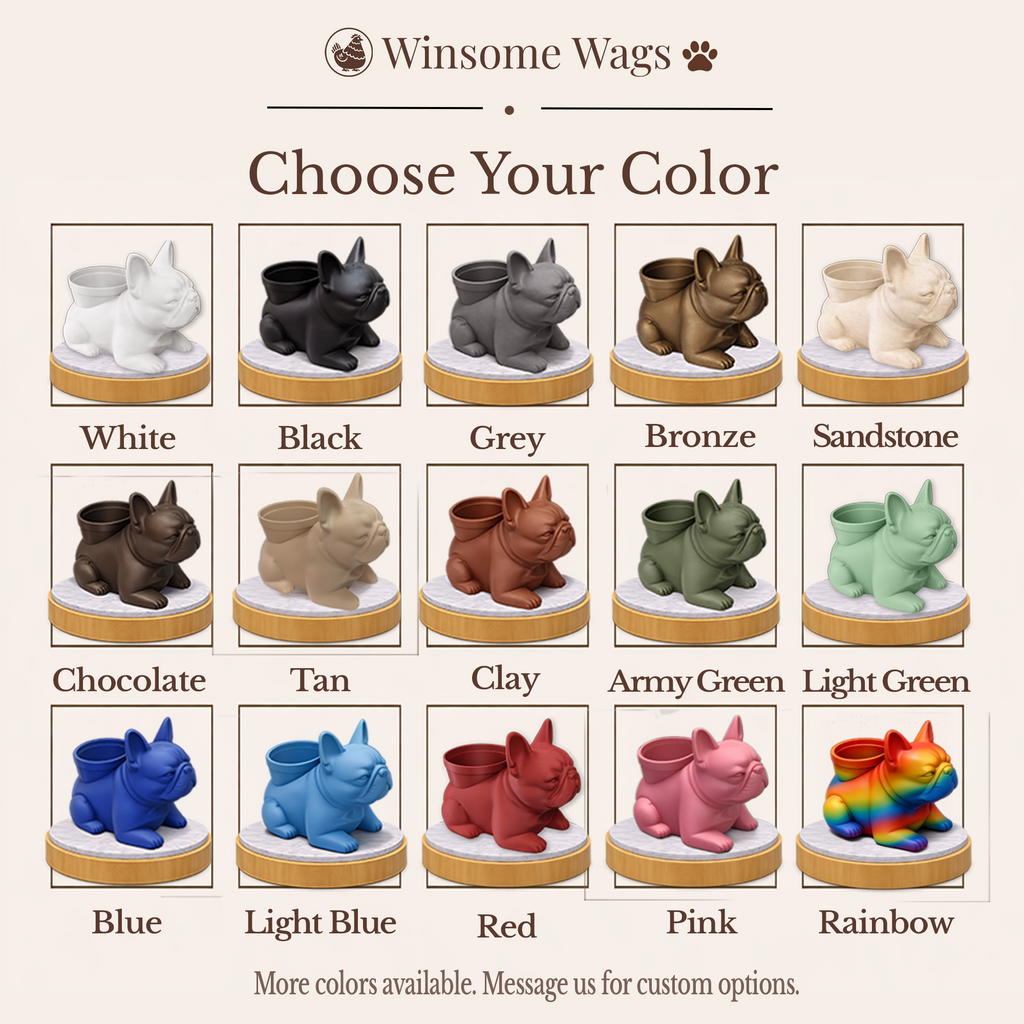 Custom Dog Planter Plant Holder - Winsome Wags