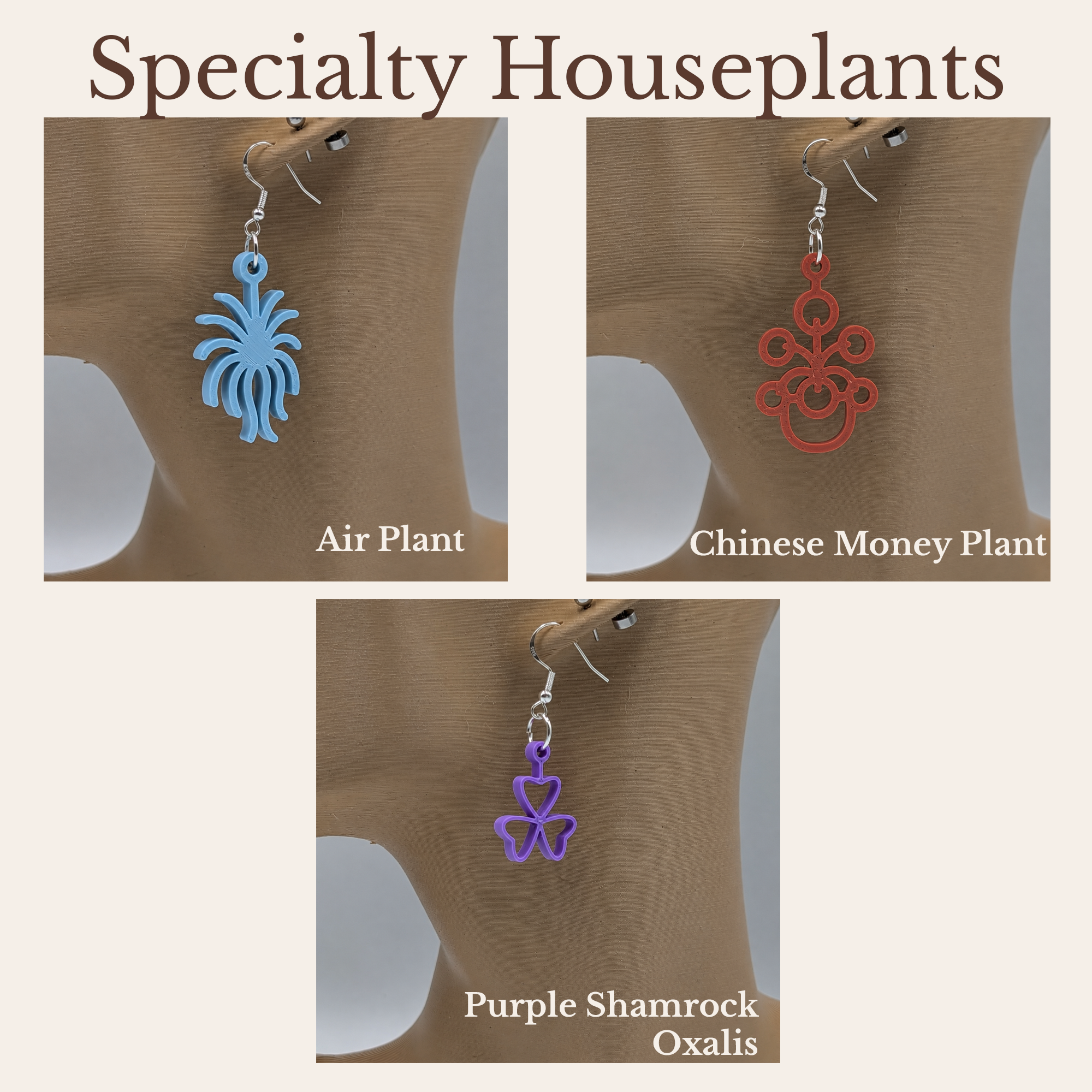 Houseplant Earrings