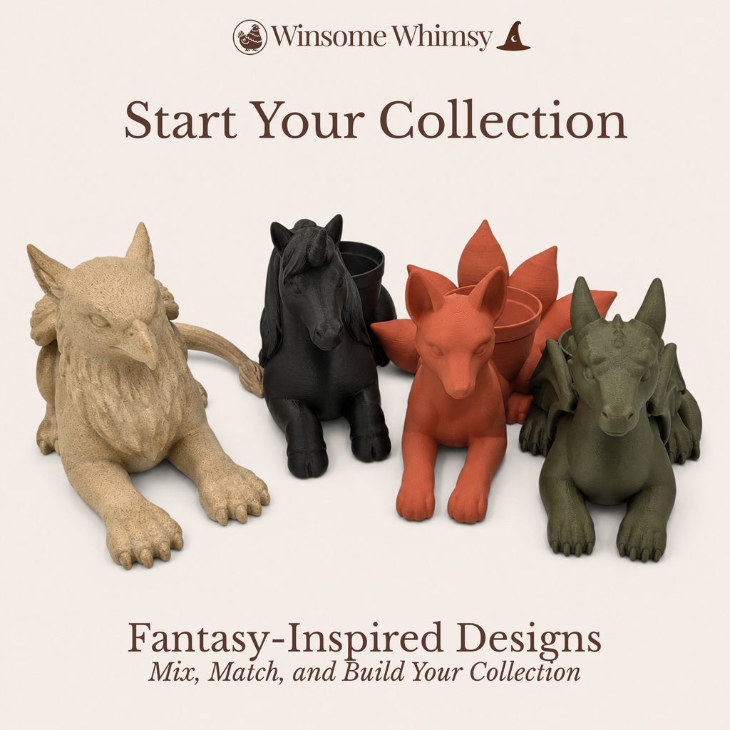 Steampunk Squid Planter - Winsome Whimsy Fantasy Planter