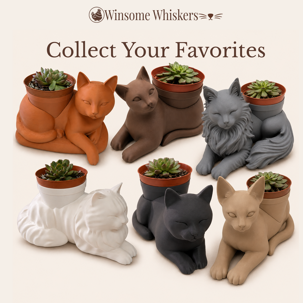 Regal Cat Planter - Winsome Whiskers