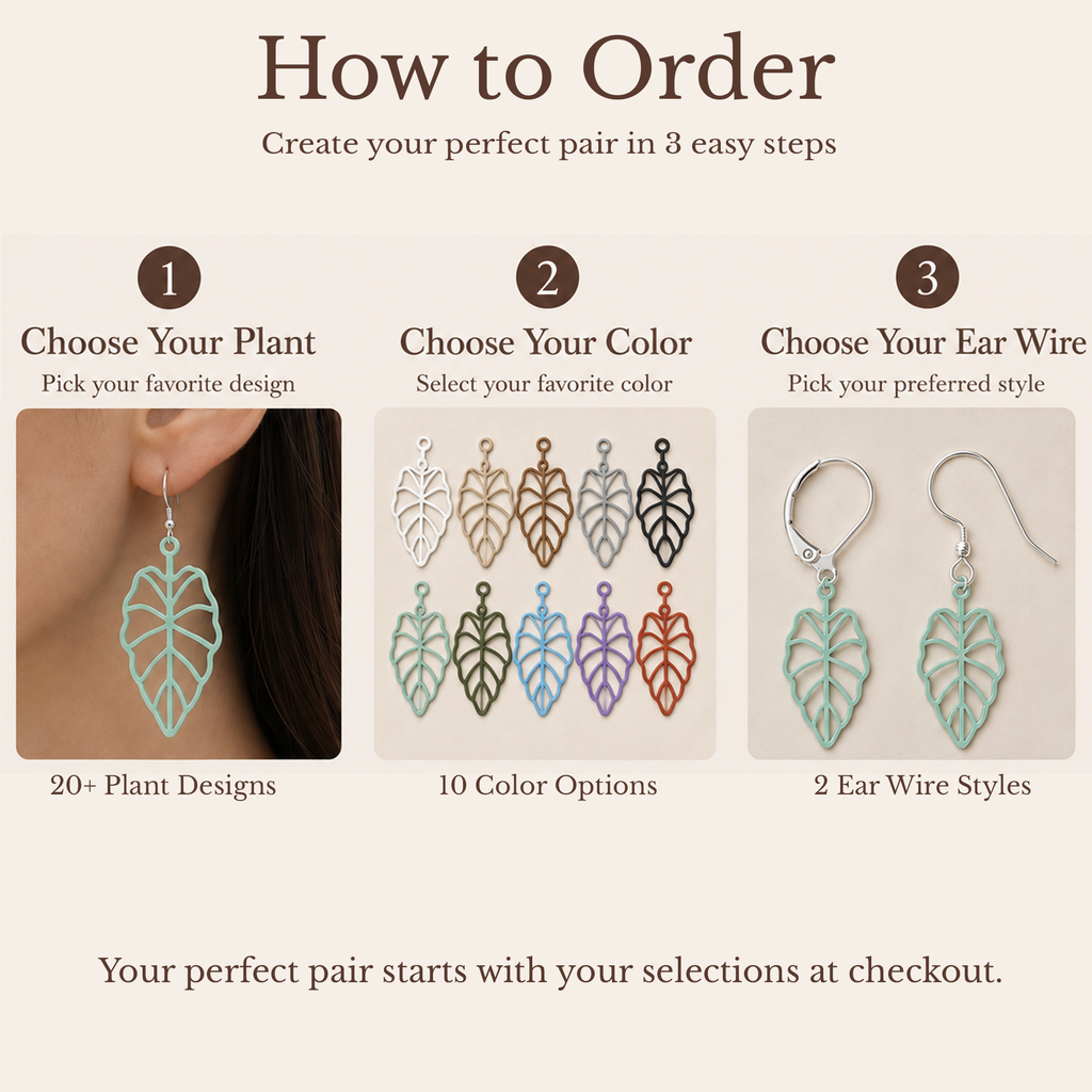 Houseplant Earrings