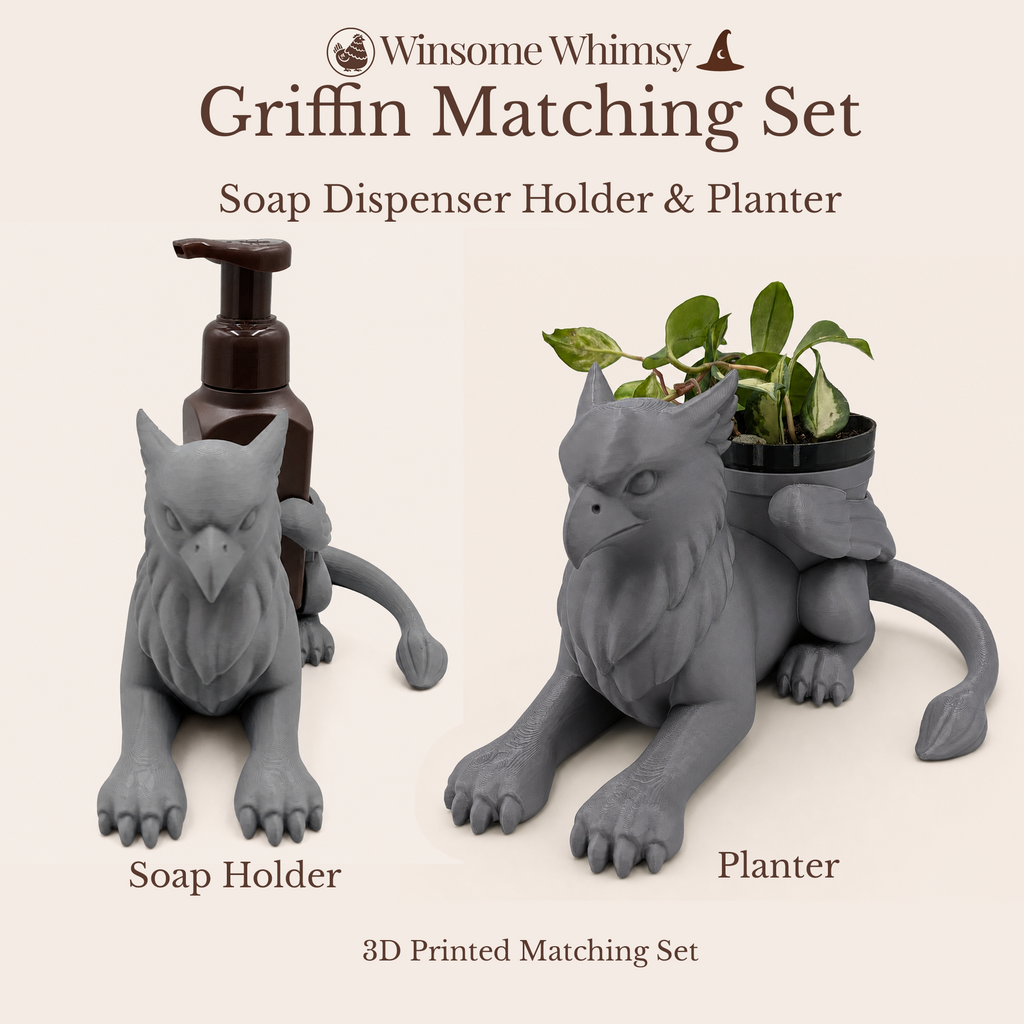 Griffin Planter and Soap Holder Bundle - Winsome Whimsy