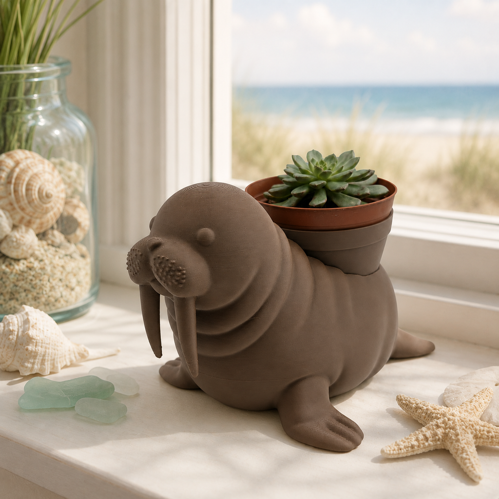 Walrus Planter - Winsome Waters Planters